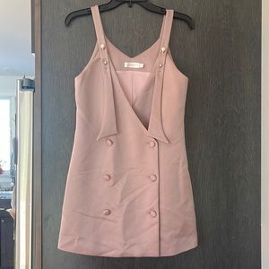 CLrain Tan Satin Dress